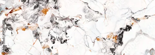 Panel kuchenny z motywem White calacata marble with gold veins for porcelain and ceramic texuture