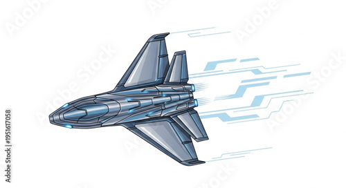 Futuristic spacecraft soaring through the cosmos, a vision of advanced technology and space exploration.