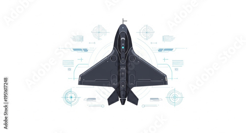 Modern stealth fighter jet design with advanced aerodynamic features and weaponry.