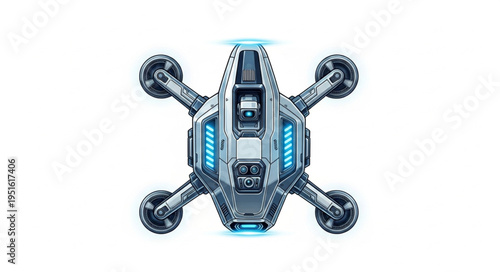 Futuristic drone design showcasing advanced technology and innovative engineering for aerial applications.