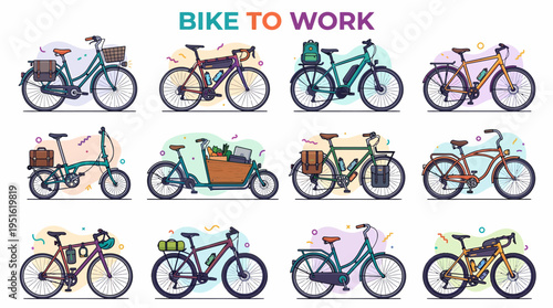 Bike To Work Collection: Diverse Cycling Styles
