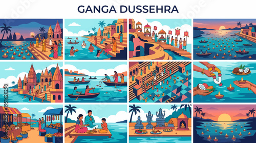 Ganga Dussehra Festival Celebration on River Ganges