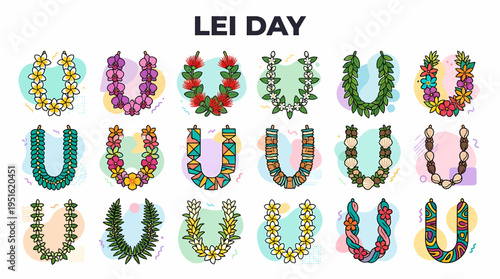 Hawaiian Lei Collection: Traditional Floral Garlands for Lei Day