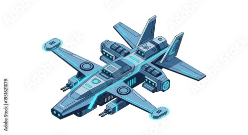 Futuristic aircraft design with advanced technology and sleek aerodynamic features, ready for flight.