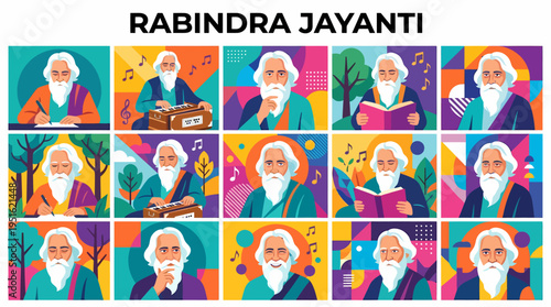 Rabindra Jayanti: Rabindranath Tagore Collage