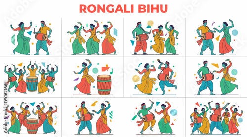 Rongali Bihu Festival Celebration Dance