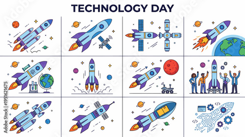 Space Exploration Technology Rockets Spaceship Earth Planet