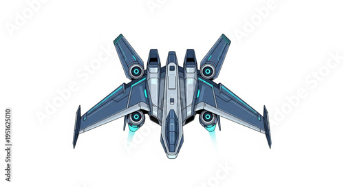 Futuristic spacecraft design showcasing advanced technology and sleek aesthetics in flight.