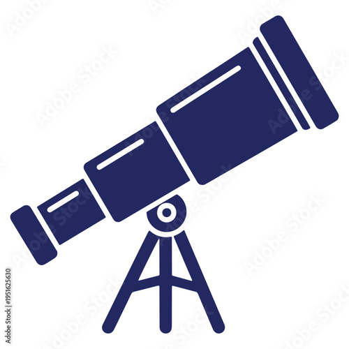 Isolated telescope illustration ready for astronomical observation and exploration of the night sky perfect for educational materials