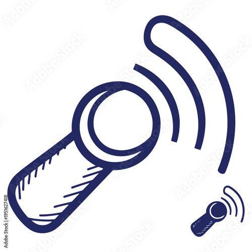 Radio Frequency Identification Technology Concept for Secure Data Transmission and Wireless Communication Network Access with Blue Lines