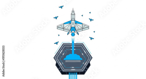 Simple abstract image with minimal elements and clean composition