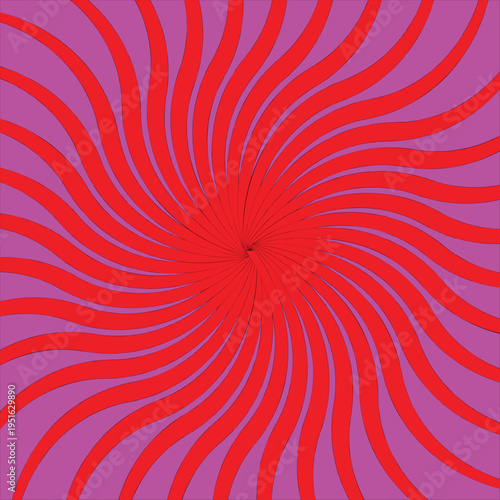 Vibrant pink and red optical illusion art
