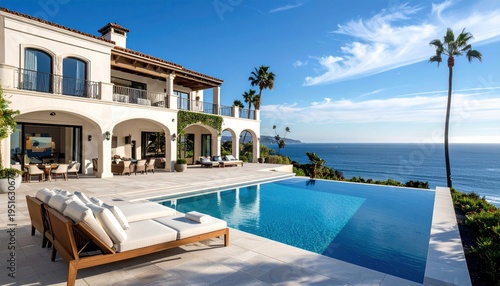 Luxury coastal home with pool