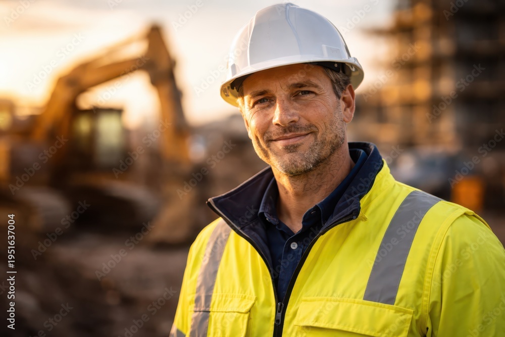 Fototapeta premium Construction worker