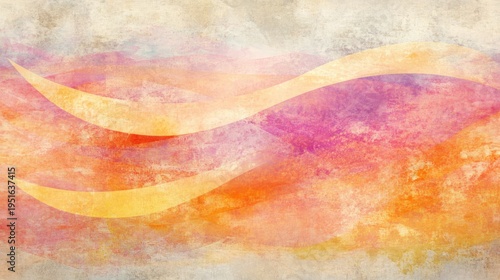 Abstract watercolor waves
