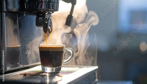 Wallpaper Mural Espresso being poured from coffee machine. Torontodigital.ca