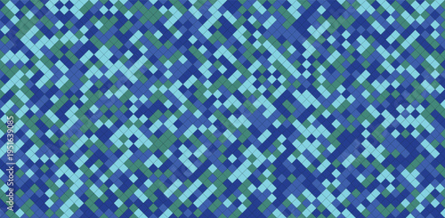 Intricate geometric pattern of interlocking diamond shapes in contrasting hues