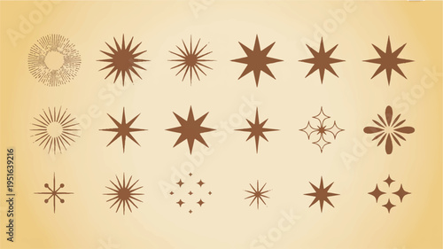 Watercolor Tropical Fruit and Leaves Collection with Starburst Elements