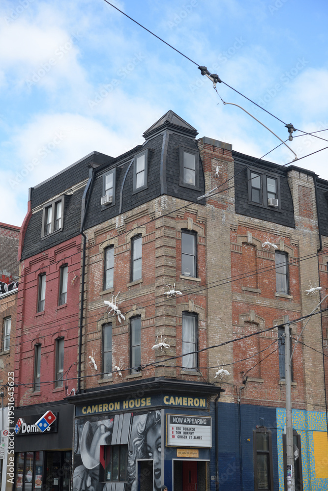 Obraz premium exterior of The Cameron House, a live music venue, located at 408 Queen St W, Toronto