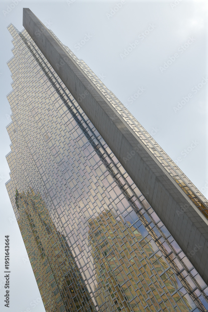 Obraz premium abstract, skyward view of Royal Bank Plaza, South Tower, main address at 200 Bay St, Toronto 