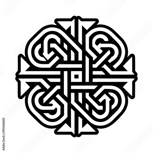 Filled style icon of an esoteric symbol