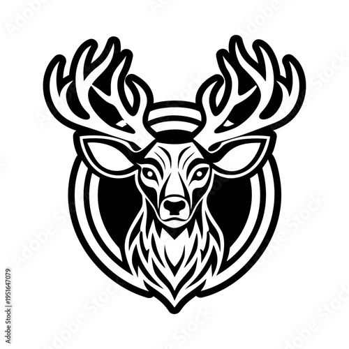 Stage antlers solid style icon