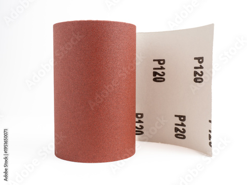 roll of 120 grit decorators  woodworking car preparation abrasive sandpaper