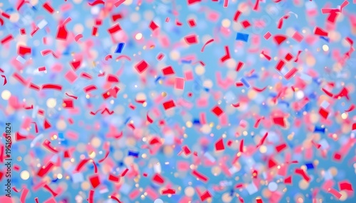 Celebratory confetti shower at a festive event colorful background vibrant atmosphere