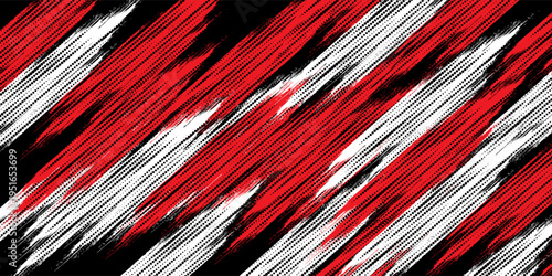 Gaming esport background striking stripes electric banner vector illustration design red black grunge brush wing comic pattern modern abstract concept livery stripes decal paint splash splatter.eps 10