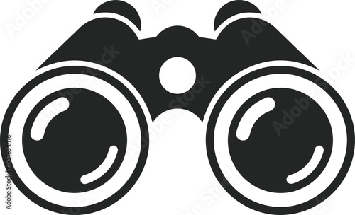 Binoculars icon for observation and exploration