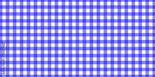 blue gingham or vichy pattern. Autumn or Thanksgiving day textile print for tabletop, picnic blanket, basket napkin, shirt or handkerchief. Cotton, linen or flannel design.