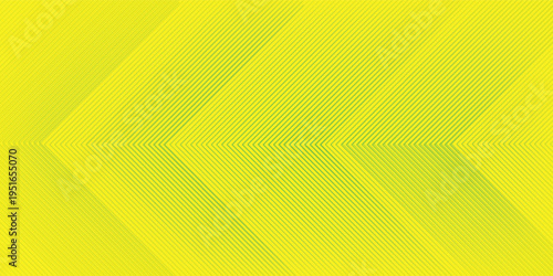 yellow abstract background featuring parallel green lines in a chevron pattern.
