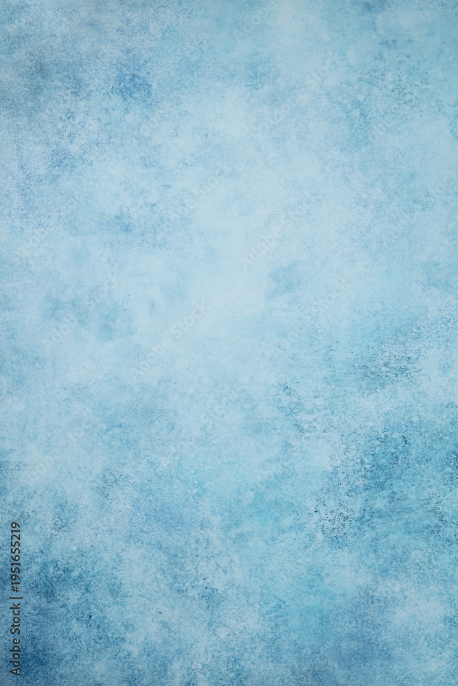 Obraz premium Soft frosty blue abstract background, delicate texture, creative design canvas. Copy space. Top view.