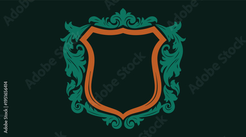 Premium heraldic crest  with elegant shields, crowns, lions, and ornamental flourishes, crafted for luxury branding, wine labels, wedding logos, certificates, badges, and high-end business.