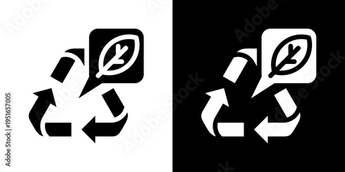 Eco Activism Icon Set Vector Collection Isolated In Black And White
