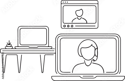 set of computer icons