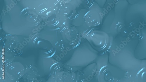Mesmerizing abstract blue liquid surface with gentle, undulating ripples and glossy reflections creating a serene and dynamic background texture