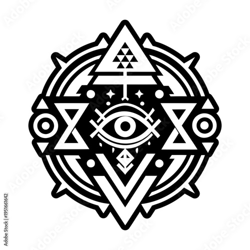 A filled style icon of cosmic pathway tattoo