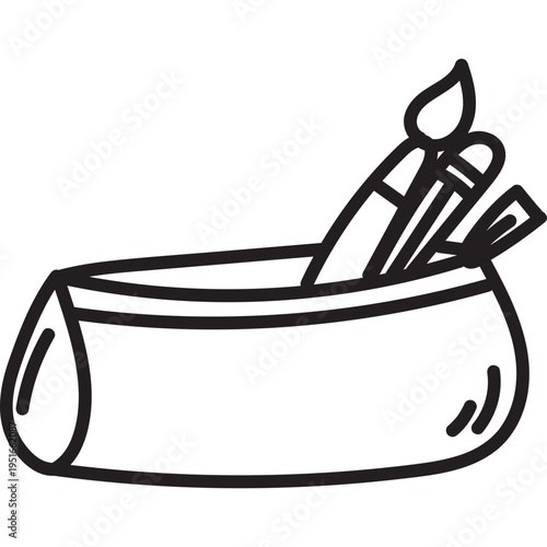 Art Supply Pencil Case Icon