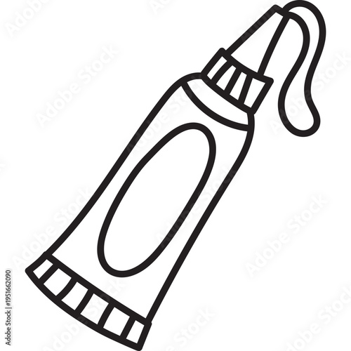 Glue Tube Outline Icon