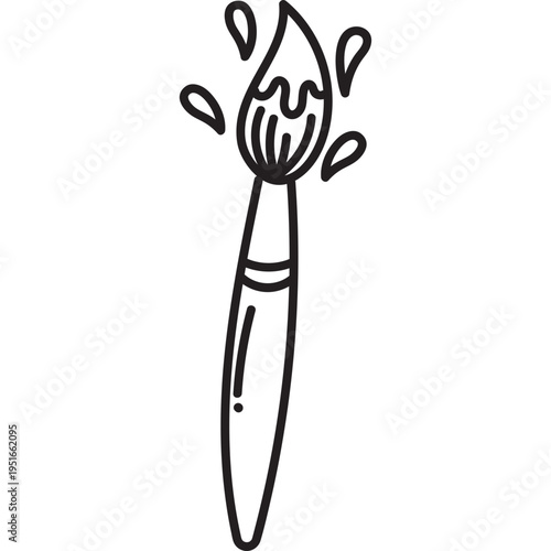 Doodle Paintbrush Icon