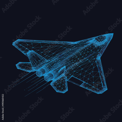 Digital Representation of Fighter Jet Aircraft.