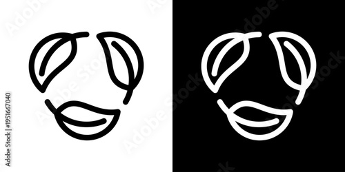Eco Friendly Icon Set Vector Collection Isolated In Black And White