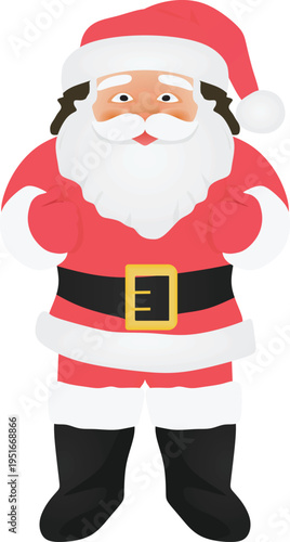 Santa Clause icon. vector illustration