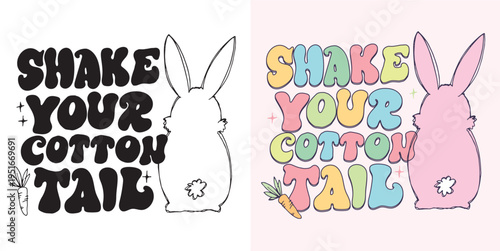 Happy Easter! Cute hand drawn doodle lettering quote about egg hunt. Lettering for t-shirt design, mug print, bag print, clothes fashion. 100% hand drawn vector image.