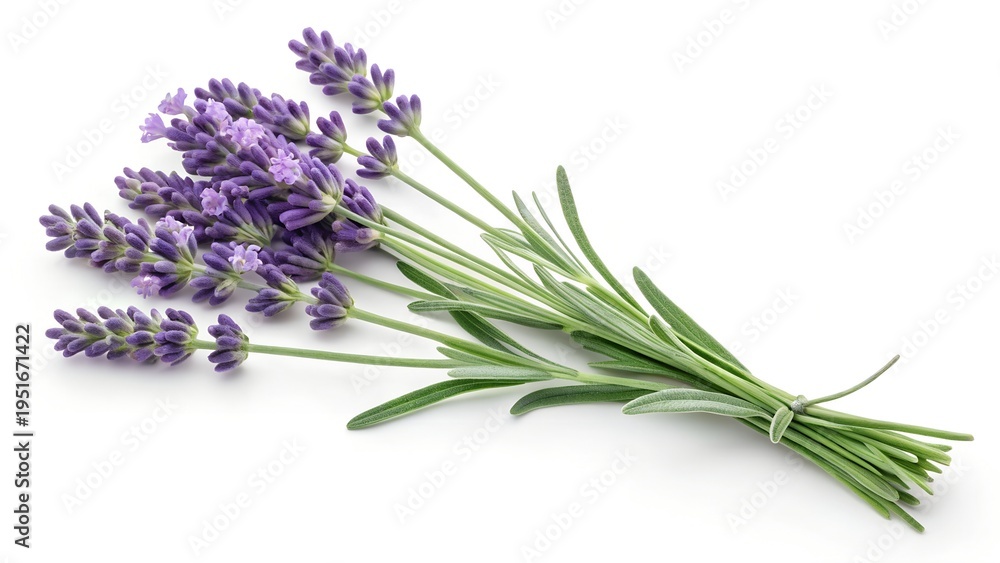 Naklejka premium lavender isolated on white