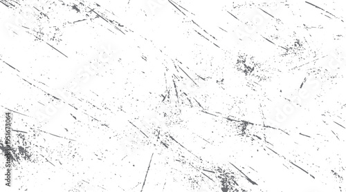 Grey distressed texture with scratches and speckles on white background grunge