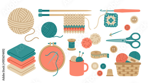 Knitting and Sewing Craft Supplies Collection