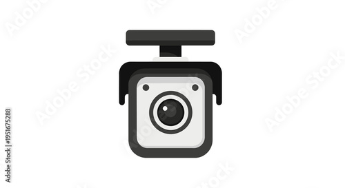 CCTV Security Camera Icon Illustration Isolated on White