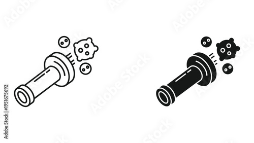Microbe Shooter Vector Science